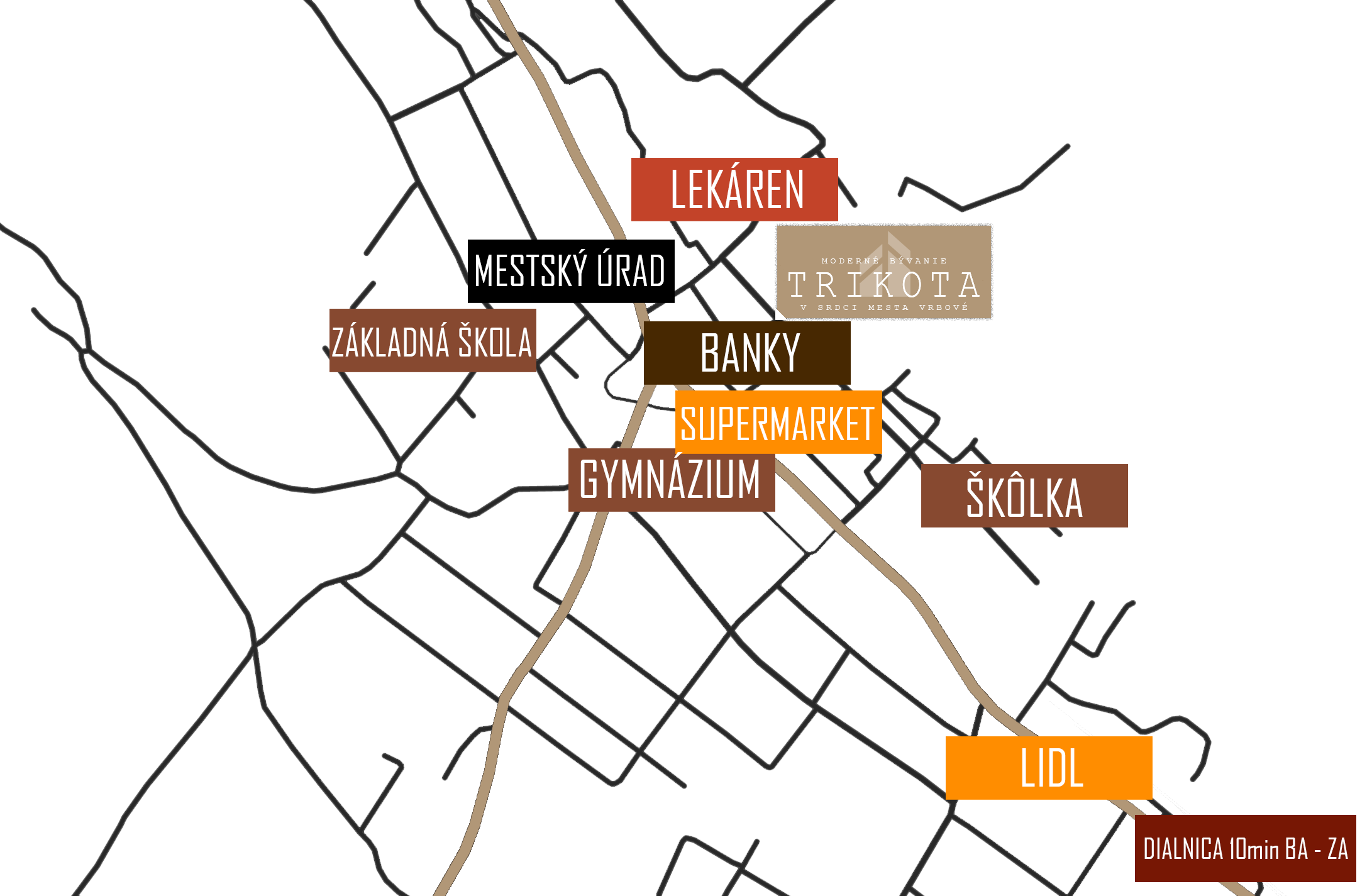 Byty Trikota Vrbové